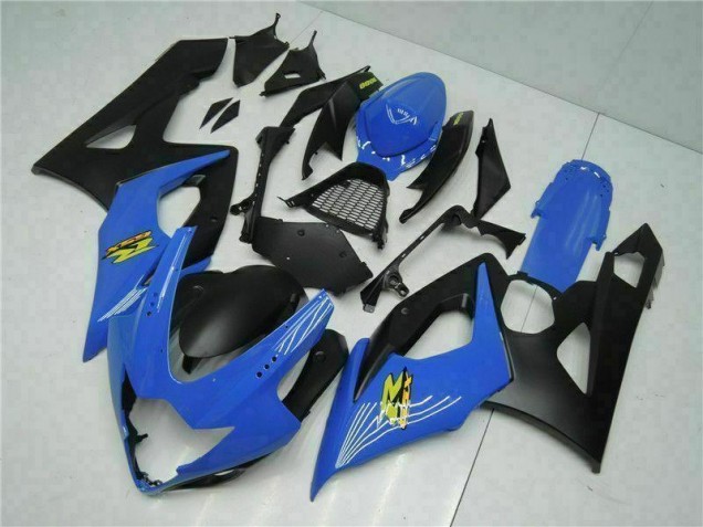 Abs Plástico Suzuki GSXR 1000 K5 2005-2006 - Azul Preto Abs Plástico Suzuki GSXR 1000 K5 2005-2006 - Azul Preto