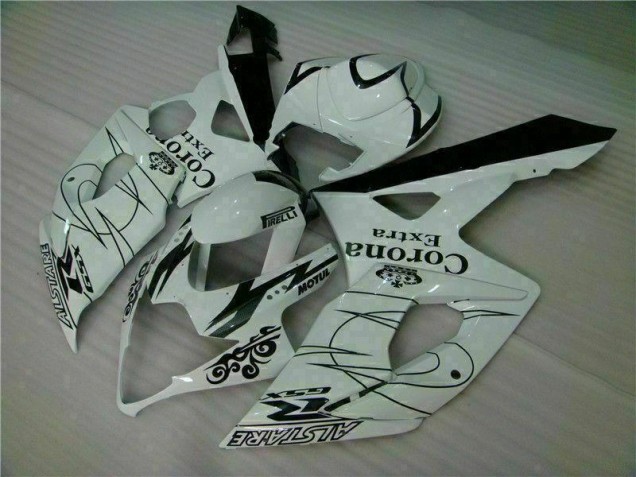 Abs Plástico Suzuki GSXR 1000 K5 2005-2006 - Branco Abs Plástico Suzuki GSXR 1000 K5 2005-2006 - Branco
