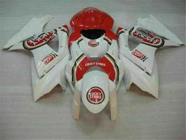Abs Plástico Suzuki GSXR 1000 K7 2007-2008 - Vermelho Branco Abs Plástico Suzuki GSXR 1000 K7 2007-2008 - Vermelho Branco