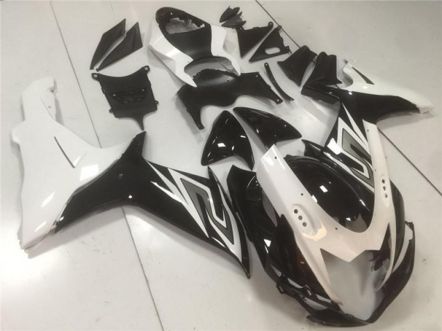 Abs Plástico Suzuki GSXR 600 / 750 K11 2011-2021 - Preto Branco Abs Plástico Suzuki GSXR 600 / 750 K11 2011-2021 - Preto Branco