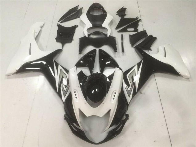 Abs Plástico Suzuki GSXR 600 / 750 K11 2011-2021 - Preto Branco Abs Plástico Suzuki GSXR 600 / 750 K11 2011-2021 - Preto Branco