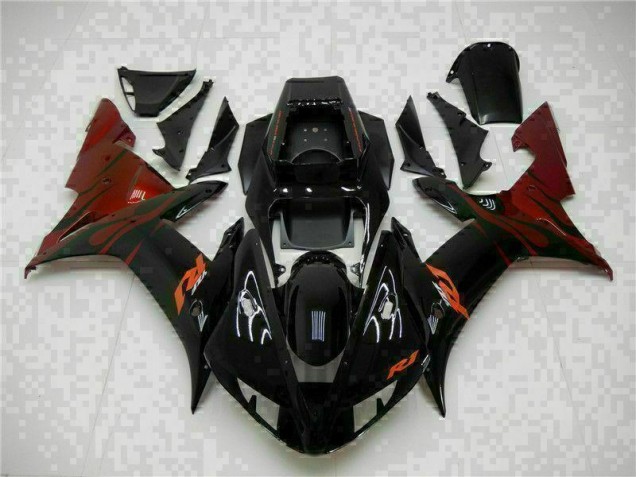 Abs Plástico Yamaha R1 2002-2003 - Preto Abs Plástico Yamaha R1 2002-2003 - Preto