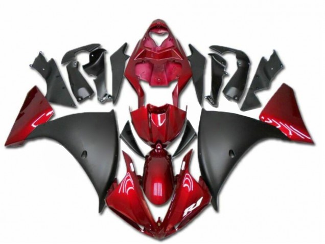 Abs Plástico Yamaha R1 2009-2011 - Vermelho Preto