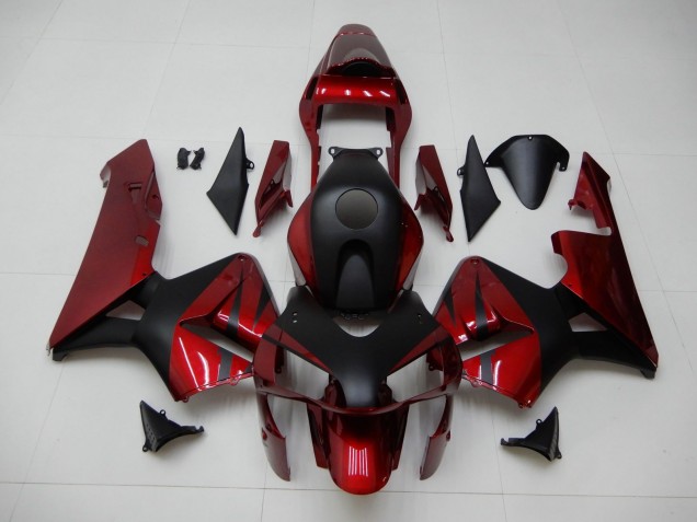 Abs Plásticos Honda CBR 600RR 2003-2004 - Vermelho Preto Abs Plásticos Honda CBR 600RR 2003-2004 - Vermelho Preto