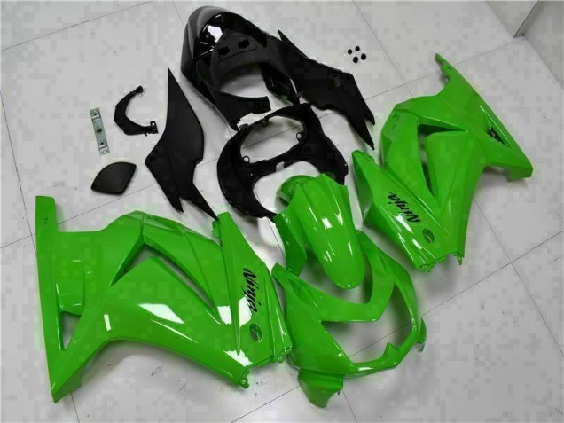 Abs Plásticos Kawasaki EX250 2008-2012 - Verde Preto Ninja Abs Plásticos Kawasaki EX250 2008-2012 - Verde Preto Ninja