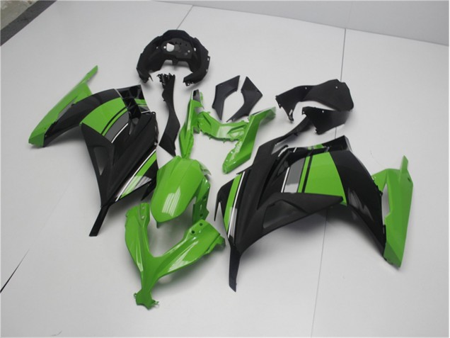 Abs Plásticos Kawasaki EX300 2013-2016 - Verde Preto Abs Plásticos Kawasaki EX300 2013-2016 - Verde Preto
