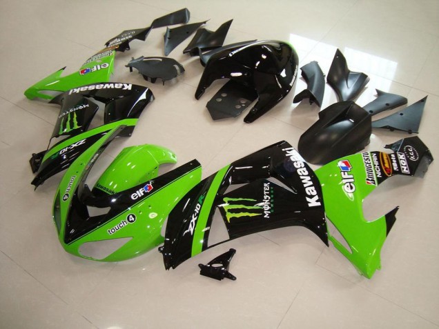 Abs Plásticos Kawasaki ZX10R 2006-2007 - Verde Monster Abs Plásticos Kawasaki ZX10R 2006-2007 - Verde Monster