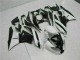 Abs Plásticos Kawasaki ZX6R 2009-2012 - Branco Preto Abs Plásticos Kawasaki ZX6R 2009-2012 - Branco Preto
