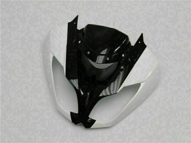 Abs Plásticos Kawasaki ZX6R 2009-2012 - Branco Preto Abs Plásticos Kawasaki ZX6R 2009-2012 - Branco Preto