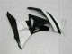 Abs Plásticos Kawasaki ZX6R 2009-2012 - Branco Preto Abs Plásticos Kawasaki ZX6R 2009-2012 - Branco Preto