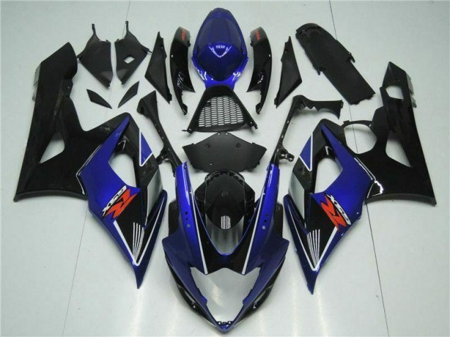 Abs Plásticos Suzuki GSXR 1000 K5 2005-2006 - Azul Preto Abs Plásticos Suzuki GSXR 1000 K5 2005-2006 - Azul Preto