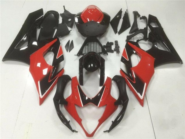Abs Plásticos Suzuki GSXR 1000 K5 2005-2006 - Vermelho Preto Abs Plásticos Suzuki GSXR 1000 K5 2005-2006 - Vermelho Preto