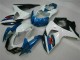 Abs Plásticos Suzuki GSXR 1000 K9 2009-2016 - Azul Branco Abs Plásticos Suzuki GSXR 1000 K9 2009-2016 - Azul Branco