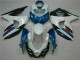 Abs Plásticos Suzuki GSXR 1000 K9 2009-2016 - Azul Branco Abs Plásticos Suzuki GSXR 1000 K9 2009-2016 - Azul Branco