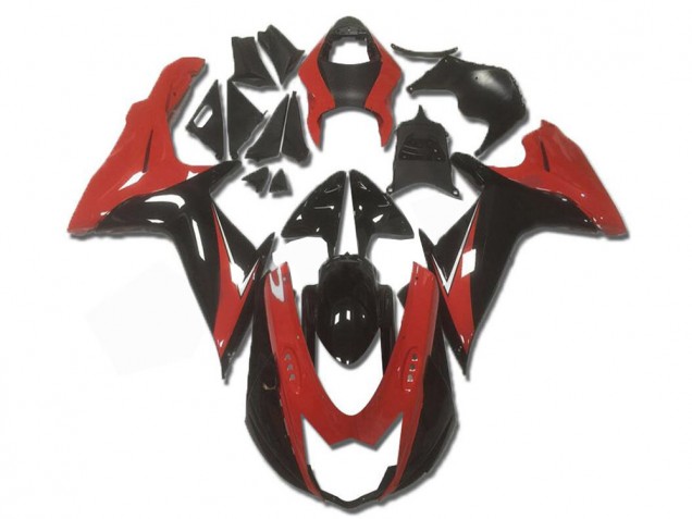 Abs Plásticos Suzuki GSXR 600 / 750 K11 2011-2021 - Vermelho Preto