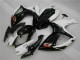 Abs Plásticos Suzuki GSXR 600 / 750 K6 2006-2007 - Branco Preto Abs Plásticos Suzuki GSXR 600 / 750 K6 2006-2007 - Branco Preto