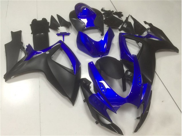 Abs Plásticos Suzuki GSXR 600 / 750 K6 2006-2007 - Preto Azul