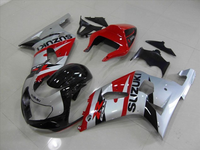 Abs Plásticos Suzuki GSXR 750 K1 K2 K3 2001-2003 - Preto Vermelho Abs Plásticos Suzuki GSXR 750 K1 K2 K3 2001-2003 - Preto Vermelho