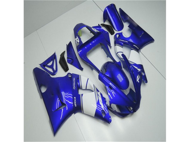 Abs Plásticos Yamaha R1 2002-2003 - Azul Branco Abs Plásticos Yamaha R1 2002-2003 - Azul Branco