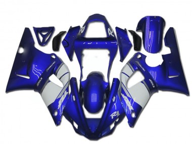 Abs Plásticos Yamaha R1 2002-2003 - Azul Branco