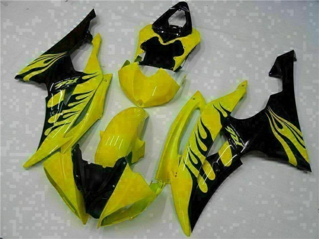 Abs Plásticos Yamaha R6 2008-2016 - Amarelo Preto Abs Plásticos Yamaha R6 2008-2016 - Amarelo Preto