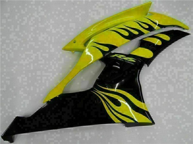 Abs Plásticos Yamaha R6 2008-2016 - Amarelo Preto Abs Plásticos Yamaha R6 2008-2016 - Amarelo Preto