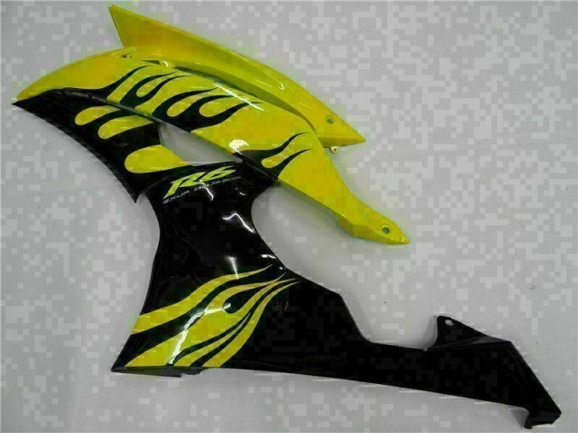 Abs Plásticos Yamaha R6 2008-2016 - Amarelo Preto Abs Plásticos Yamaha R6 2008-2016 - Amarelo Preto
