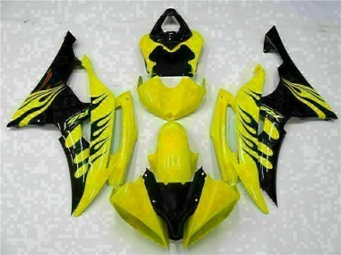 Abs Plásticos Yamaha R6 2008-2016 - Amarelo Preto