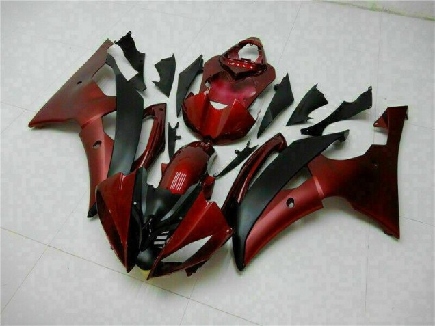 Abs Plásticos Yamaha R6 2008-2016 - Vermelho Preto Abs Plásticos Yamaha R6 2008-2016 - Vermelho Preto