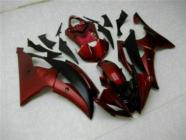 Abs Plásticos Yamaha R6 2008-2016 - Vermelho Preto Abs Plásticos Yamaha R6 2008-2016 - Vermelho Preto