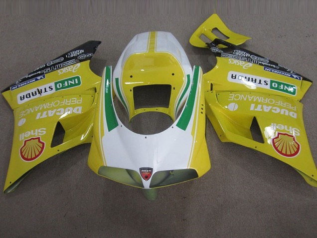 Carenagem Ducati 748 1993-2005 - Amarelo Shell Info Strrda Carenagem Ducati 748 1993-2005 - Amarelo Shell Info Strrda