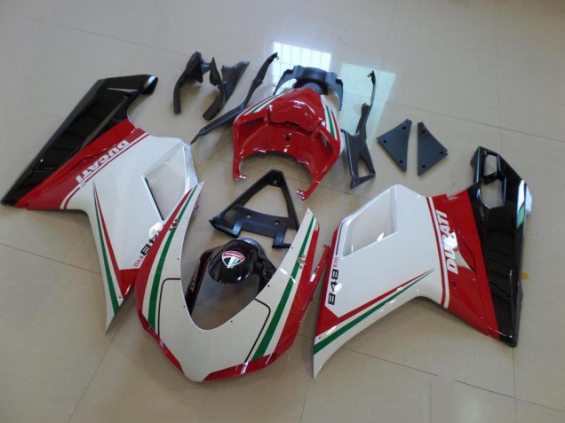 Carenagem Ducati 848 1098 1198 2007-2014 - Branco Vermelho Carenagem Ducati 848 1098 1198 2007-2014 - Branco Vermelho
