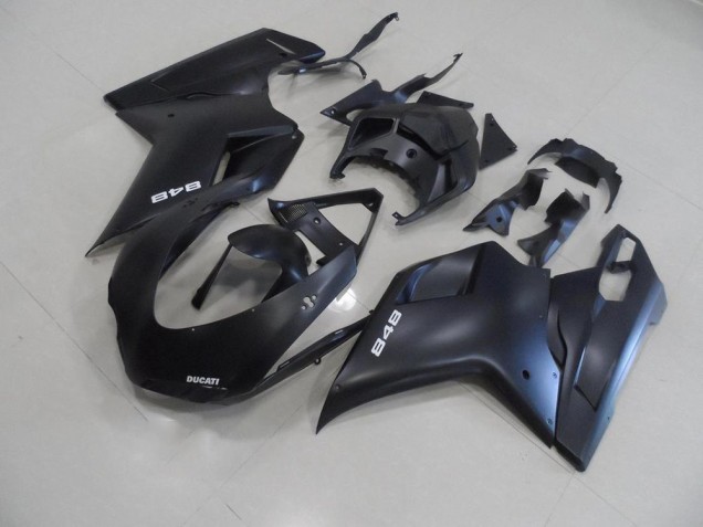 Carenagem Ducati 848 1098 1198 2007-2014 - Preto Fosco & Branco 848 Carenagem Ducati 848 1098 1198 2007-2014 - Preto Fosco & Branco 848