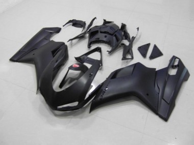 Carenagem Ducati 848 1098 1198 2007-2014 - Preto Fosco Preto Adesivo