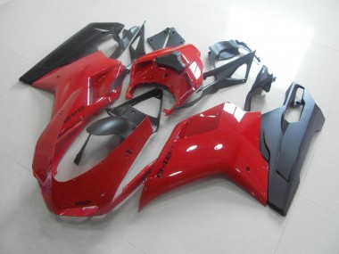 Carenagem Ducati 848 1098 1198 2007-2014 - Vermelho Preto
