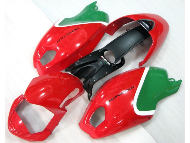 Carenagem Ducati Monster 696 2008-2012 - Vermelho Verde Monster Carenagem Ducati Monster 696 2008-2012 - Vermelho Verde Monster
