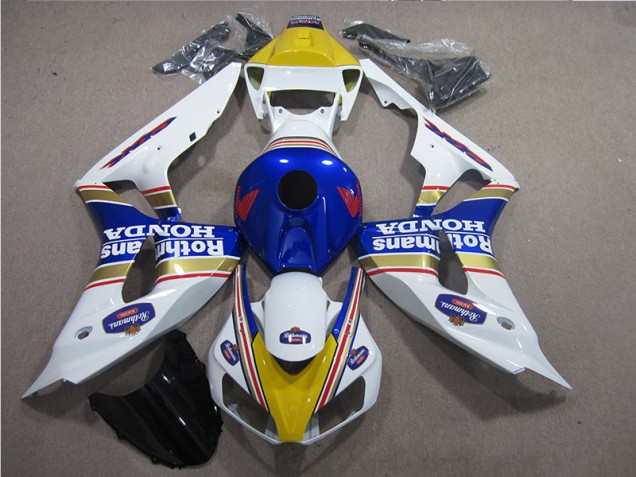 Carenagem Honda CBR 1000RR 2006-2007 - Branco Azul Rothmans Carenagem Honda CBR 1000RR 2006-2007 - Branco Azul Rothmans