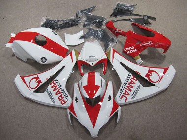 Carenagem Honda CBR 1000RR 2008-2011 - Branco Vermelho PRAMAC