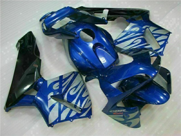 Carenagem Honda CBR 600RR 2003-2004 - Azul & Prata Chama Carenagem Honda CBR 600RR 2003-2004 - Azul & Prata Chama