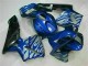 Carenagem Honda CBR 600RR 2003-2004 - Azul & Prata Chama Carenagem Honda CBR 600RR 2003-2004 - Azul & Prata Chama