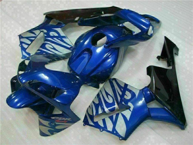 Carenagem Honda CBR 600RR 2003-2004 - Azul & Prata Chama Carenagem Honda CBR 600RR 2003-2004 - Azul & Prata Chama