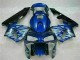Carenagem Honda CBR 600RR 2003-2004 - Azul & Prata Chama Carenagem Honda CBR 600RR 2003-2004 - Azul & Prata Chama