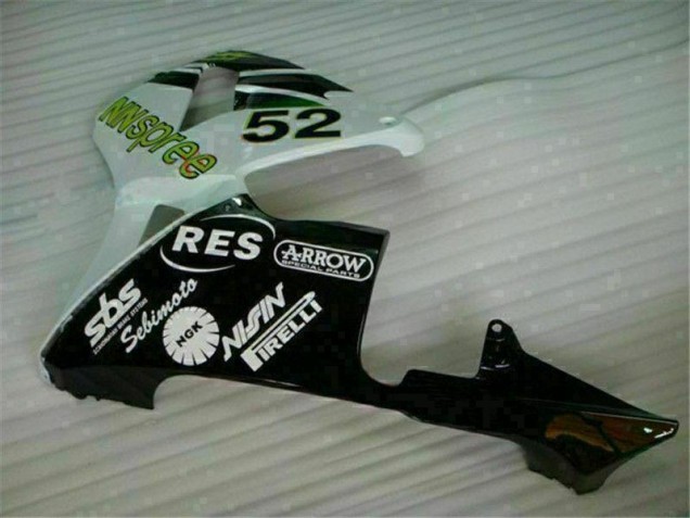 Carenagem Honda CBR 600RR 2003-2004 - Verde Branco Preto Carenagem Honda CBR 600RR 2003-2004 - Verde Branco Preto
