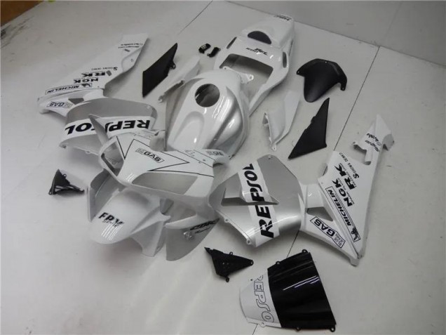 Carenagem Honda CBR 600RR 2005-2006 - Prata Branco Preto Repsol Carenagem Honda CBR 600RR 2005-2006 - Prata Branco Preto Repsol
