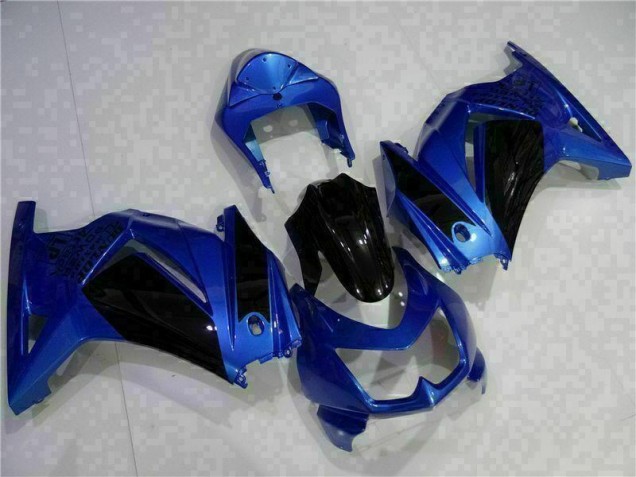 Carenagem Kawasaki EX250 2008-2012 - Azul Preto Carenagem Kawasaki EX250 2008-2012 - Azul Preto