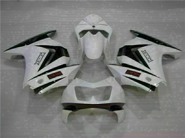 Carenagem Kawasaki EX250 2008-2012 - Branco Preto Carenagem Kawasaki EX250 2008-2012 - Branco Preto