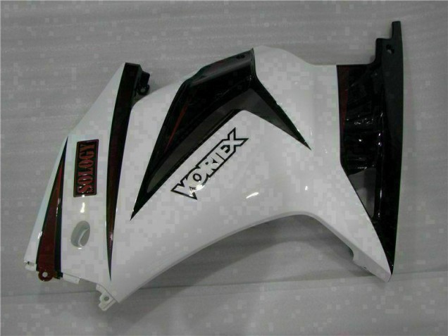 Carenagem Kawasaki EX250 2008-2012 - Branco Preto Carenagem Kawasaki EX250 2008-2012 - Branco Preto