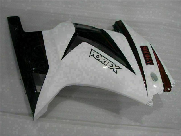 Carenagem Kawasaki EX250 2008-2012 - Branco Preto Carenagem Kawasaki EX250 2008-2012 - Branco Preto