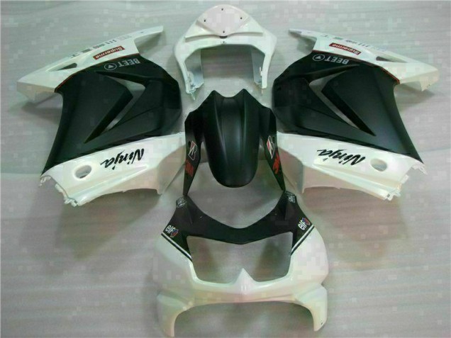 Carenagem Kawasaki EX250 2008-2012 - Branco Preto Ninja 3M Carenagem Kawasaki EX250 2008-2012 - Branco Preto Ninja 3M
