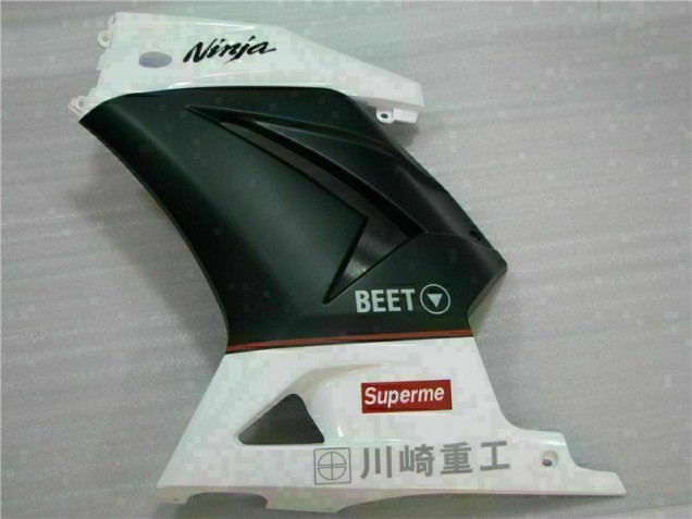 Carenagem Kawasaki EX250 2008-2012 - Branco Preto Ninja 3M Carenagem Kawasaki EX250 2008-2012 - Branco Preto Ninja 3M